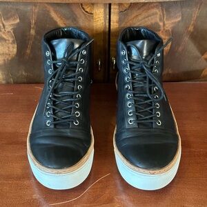 WHYRED Leather Hightop Fashion Sneakers